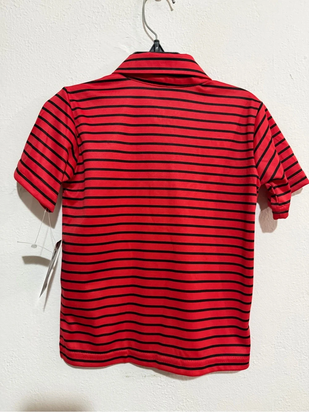 Body Glove Red and Black Striped Kids Polo